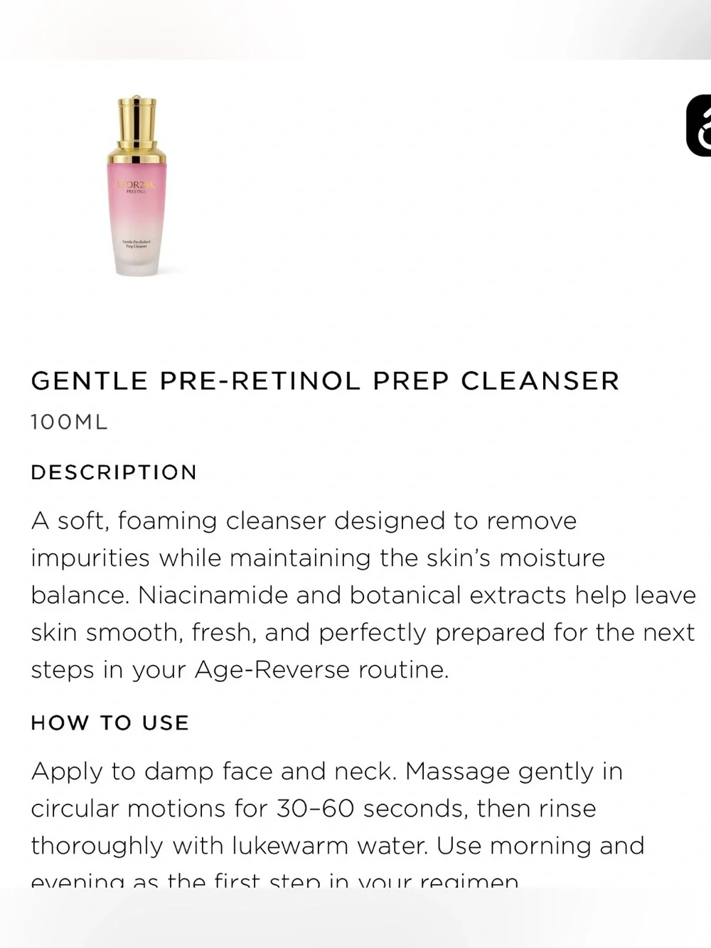 NWT D'OR24K Prestige Age Reverse Retinol Collection 5-Piece Gift Set Box